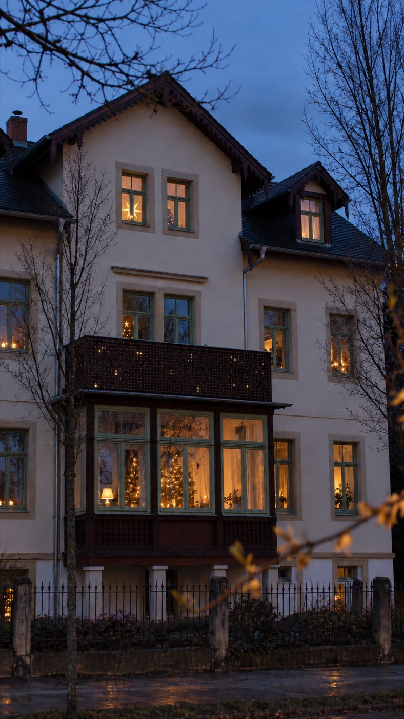 Balkon ohne Beleuchtung